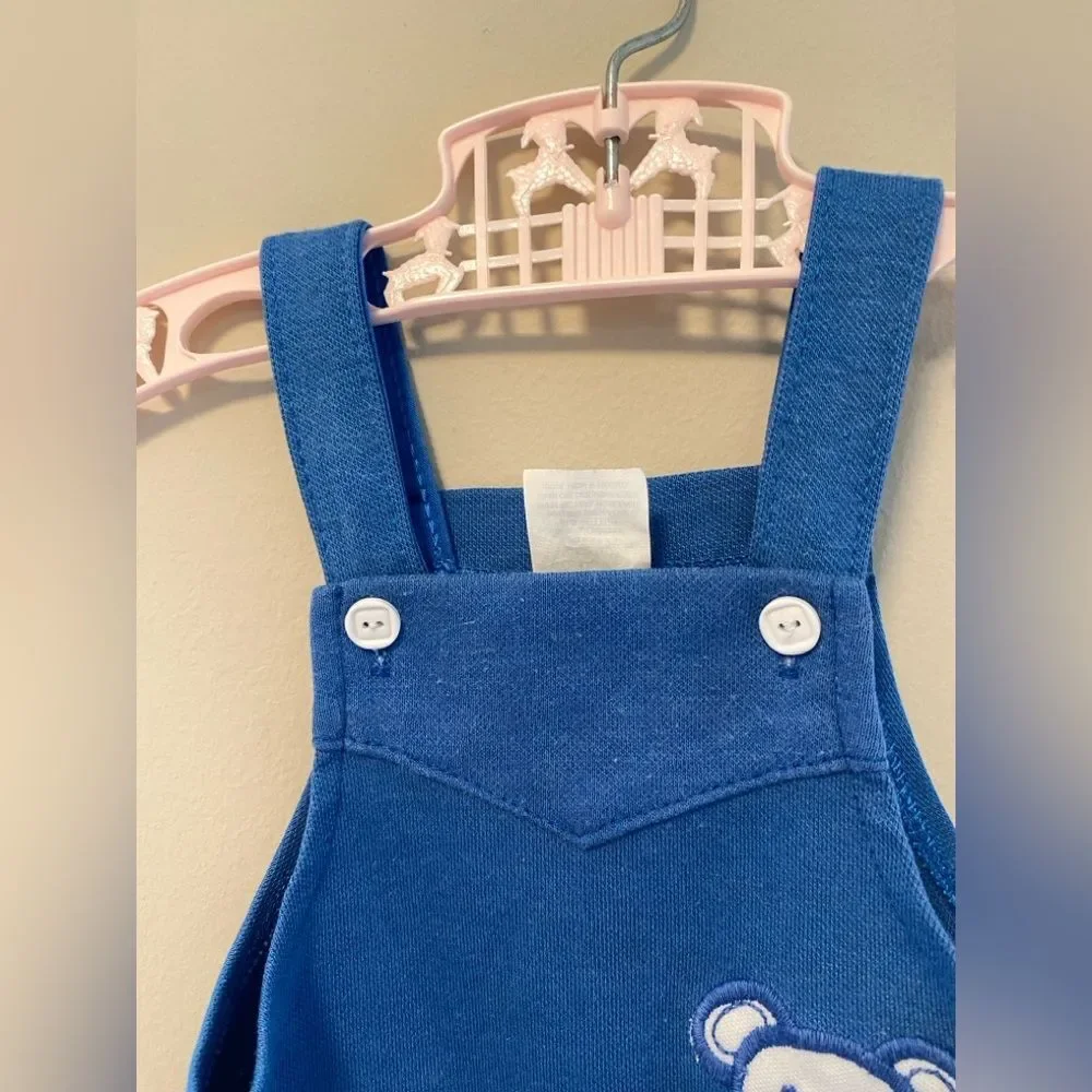 Vintage Carters Retro Teddy Bear Baby Bubble Romper 1 Piece Made in USA